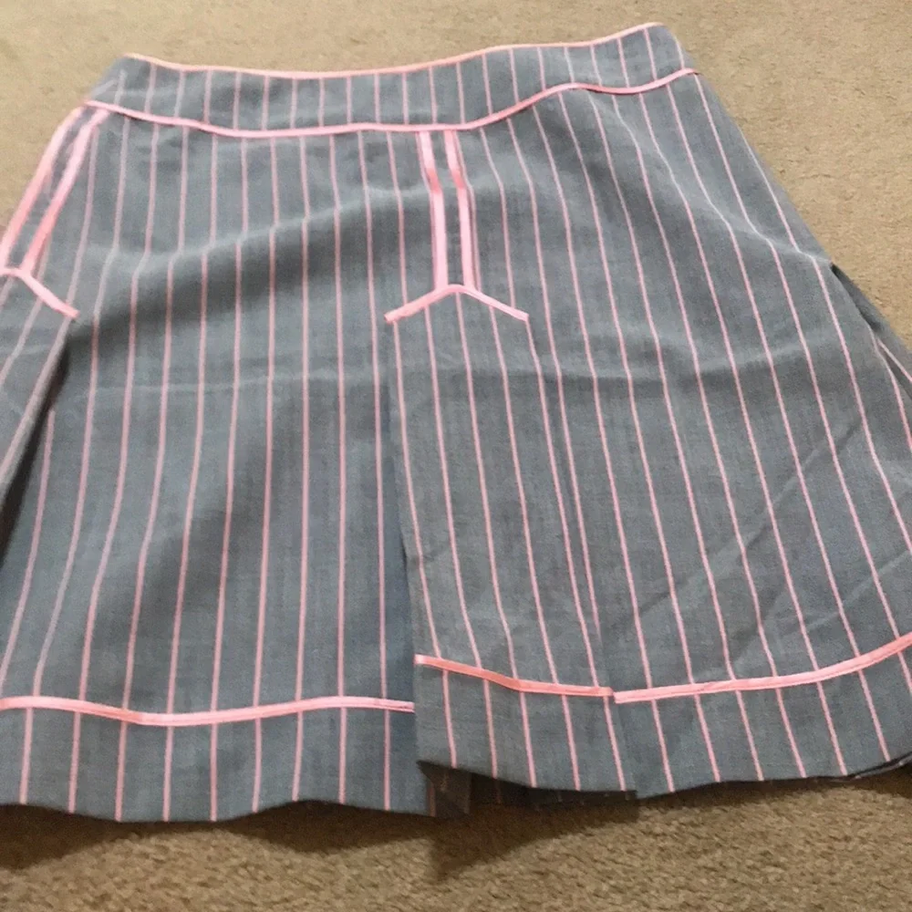 🌸NEW🌸 Moschino Cheap and Chic Vintage Rare Pink Pinstripe Skirt - Picture 15 of 15
